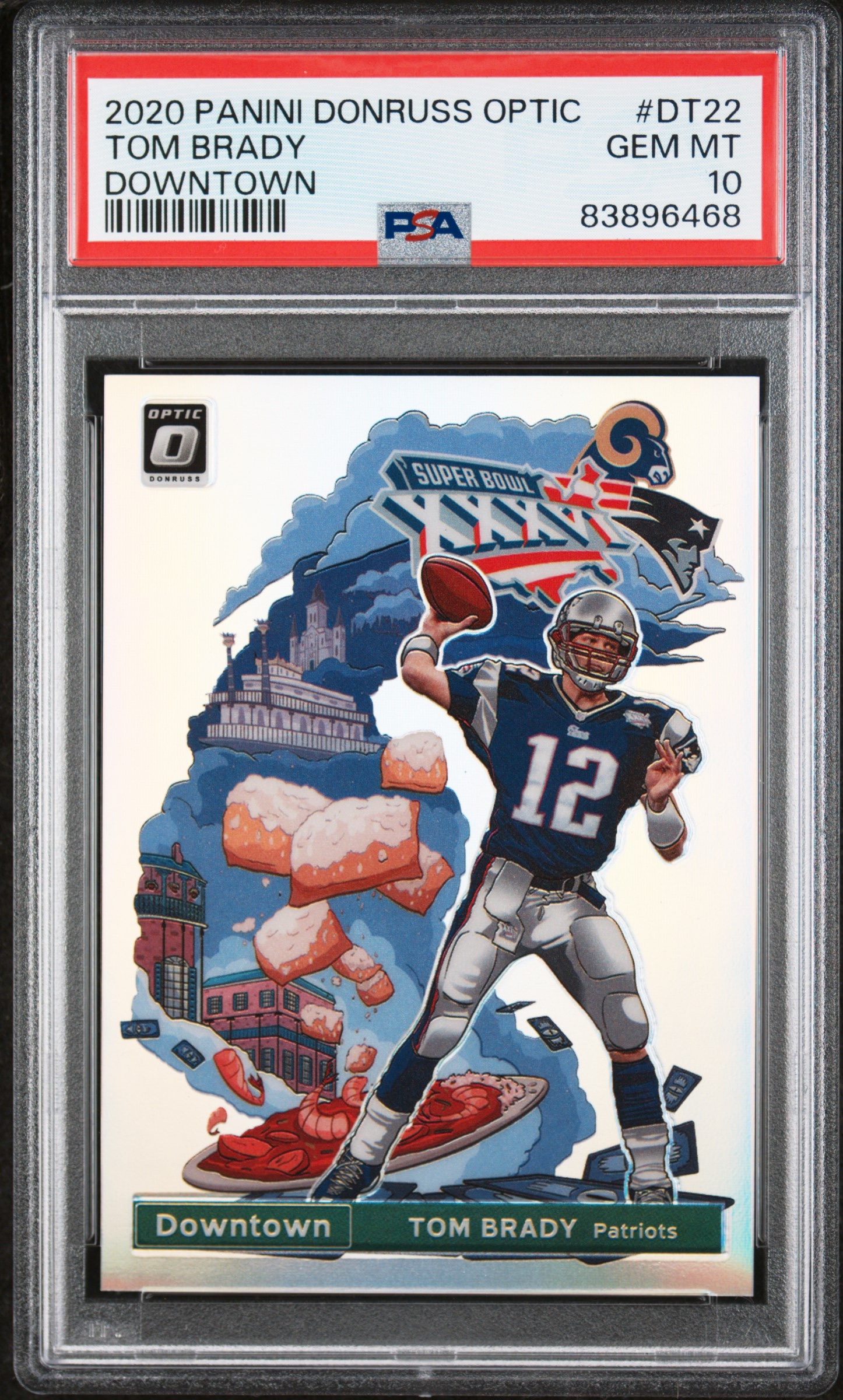 Tom Brady — 2020 Optic Downtown, graded PSA 10